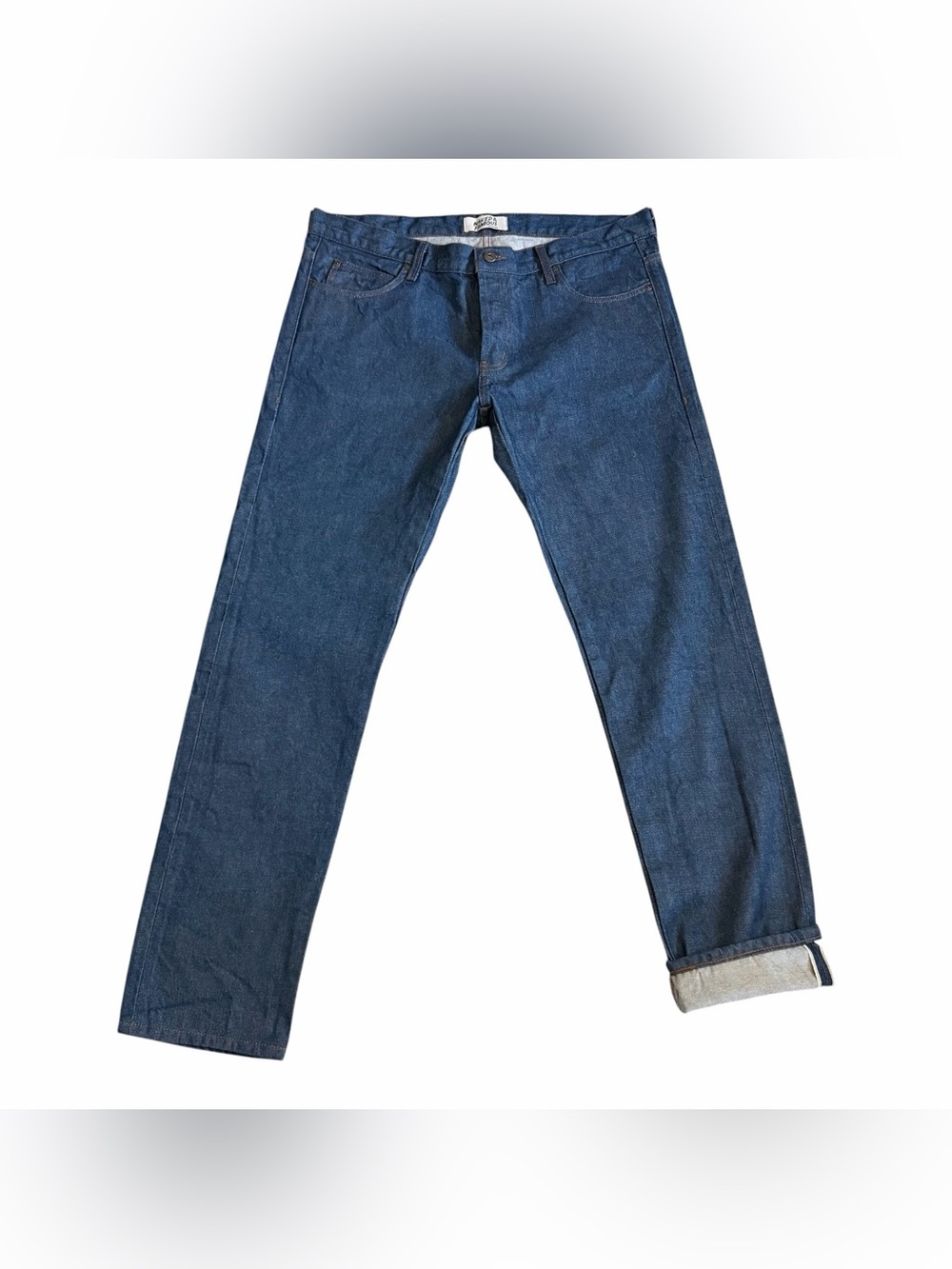 Naked & Famous Denim Strong Guy Natural Indigo Selvedge Denim Jeans 40x34 NWOT